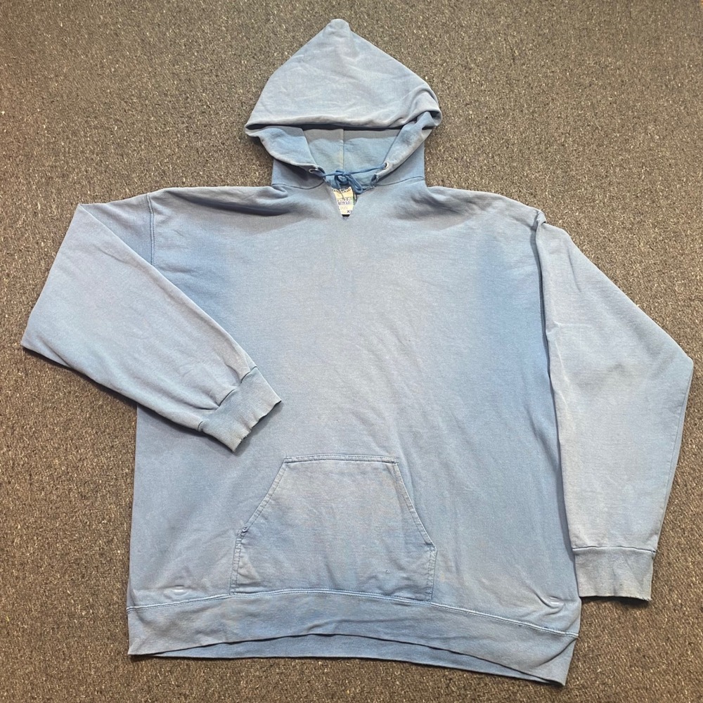 Discus Athletic Hoodie Sz XL Mens Blue Skater Grunge Distressed Made in USA 90s